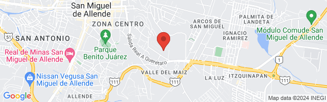 Property 2122 Map in San Miguel de Allende