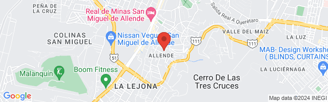 Property 2307 Map in San Miguel de Allende