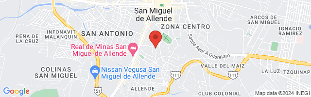 Property 2332 Map in San Miguel de Allende