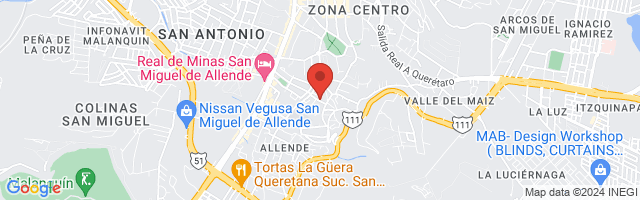 Property 2356 Map in San Miguel de Allende