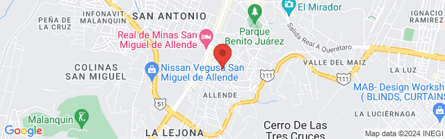 Property 2595 Map in San Miguel de Allende