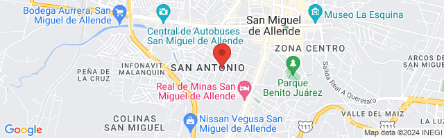 Property 2624 Map in San Miguel de Allende