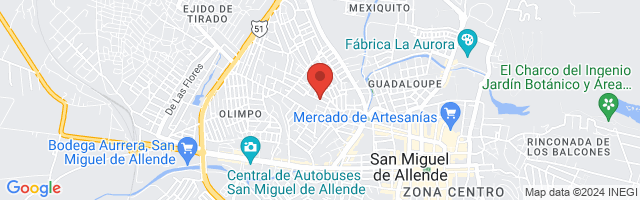 Property 2628 Map in San Miguel de Allende