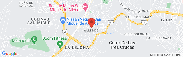 Property 2636 Map in San Miguel de Allende