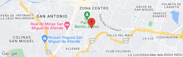 Property 2654 Map in San Miguel de Allende