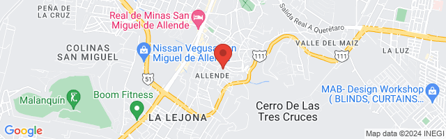 Property 2730 Map in San Miguel de Allende