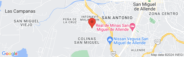 Property 2950 Map in San Miguel de Allende