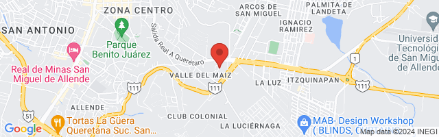 Property 1531 Map in San Miguel de Allende