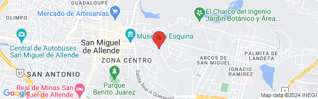 Property 1673 Map in San Miguel de Allende