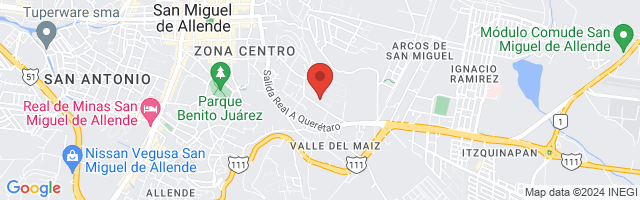 Property 2550 Map in San Miguel de Allende