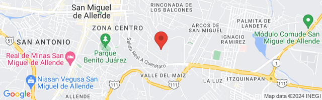 Property 2593 Map in San Miguel de Allende