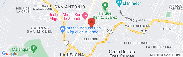 Property 2622 Map in San Miguel de Allende