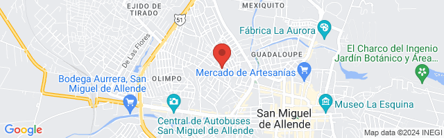 Property 2628 Map in San Miguel de Allende
