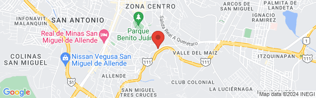 Property 2630 Map in San Miguel de Allende