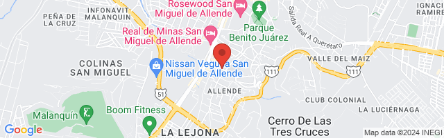 Property 2647 Map in San Miguel de Allende