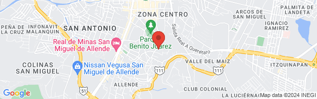 Property 2654 Map in San Miguel de Allende