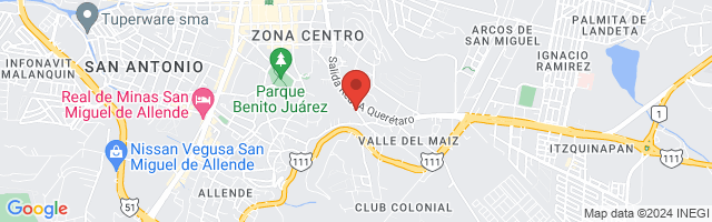 Property 2845 Map in San Miguel de Allende