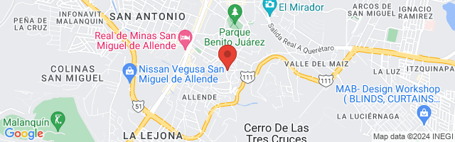 Property 3330 Map in San Miguel de Allende