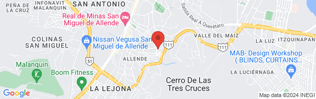 Property 3536 Map in San Miguel de Allende