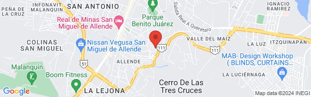 Property 3698 Map in San Miguel de Allende