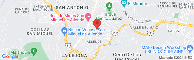 Property 3828 Map in San Miguel de Allende