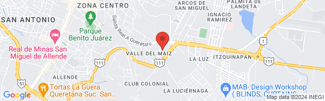 Property 3843 Map in San Miguel de Allende