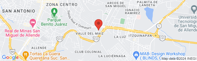 Property 3845 Map in San Miguel de Allende