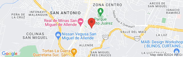 Property 3893 Map in San Miguel de Allende