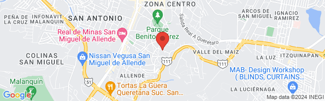 Property 5850 Map in San Miguel de Allende