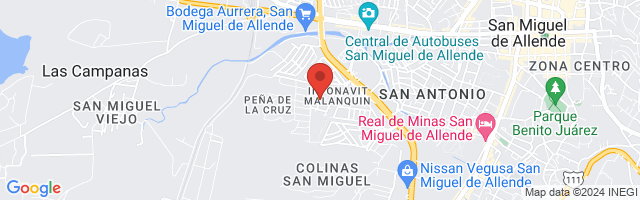 Property 7575 Map in San Miguel de Allende