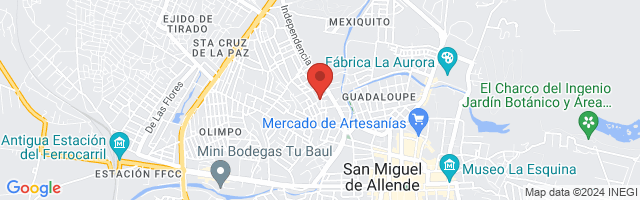 Property 7584 Map in San Miguel de Allende