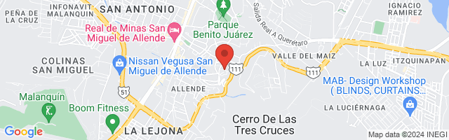 Property 7734 Map in San Miguel de Allende