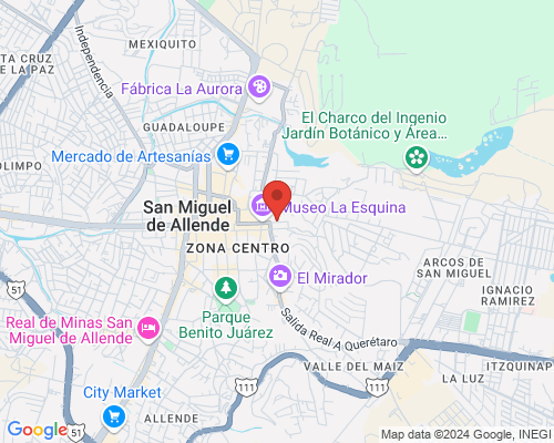 Property 7787 Map in San Miguel de Allende