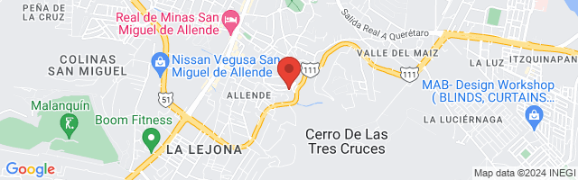 Property 7848 Map in San Miguel de Allende