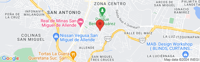 Property 8033 Map in San Miguel de Allende