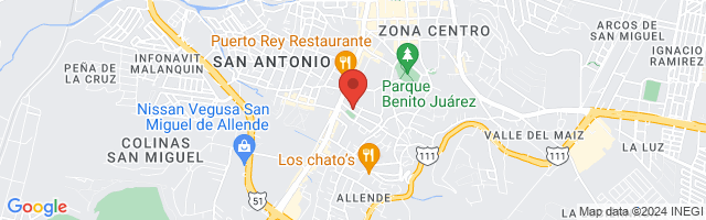 Property 8126 Map in San Miguel de Allende