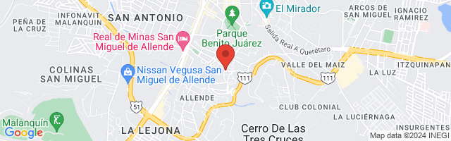 Property 8220 Map in San Miguel de Allende