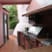 Outdoor kitchen with Bar-B-Que, fryer, grill, fridge and ice machine